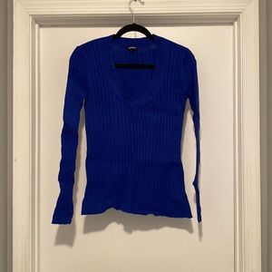 2 Express Ribbed V-Neck sweaters